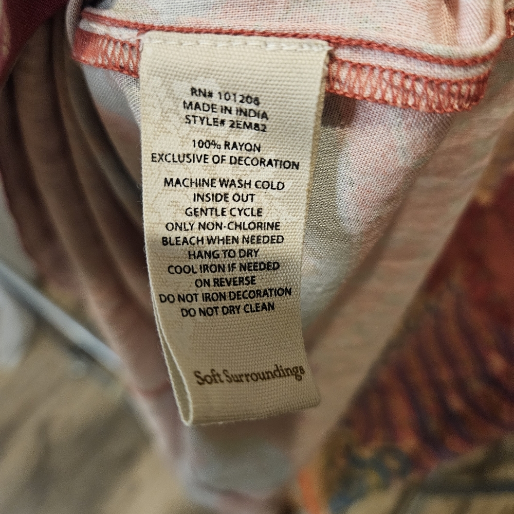 Soft Surroundings Parasol Siva Magenta Maxi Dress Multicolor Women Size Medium - Picture 6 of 6